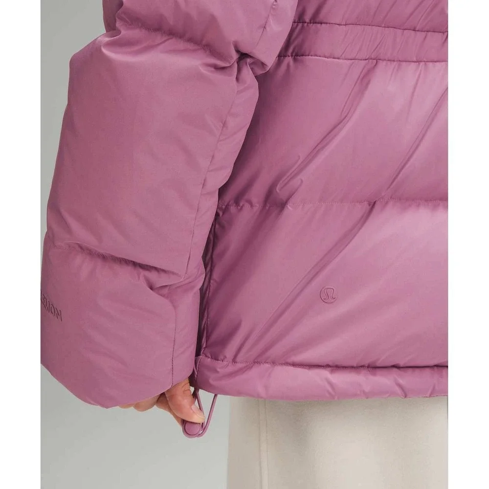 Lululemon Wunder Puff Jacket Velvet Dust Purple Pink Size 8 Hooded Puffer Coat - Picture 11 of 17